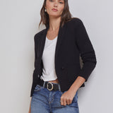 Sofia Knit Blazer Black