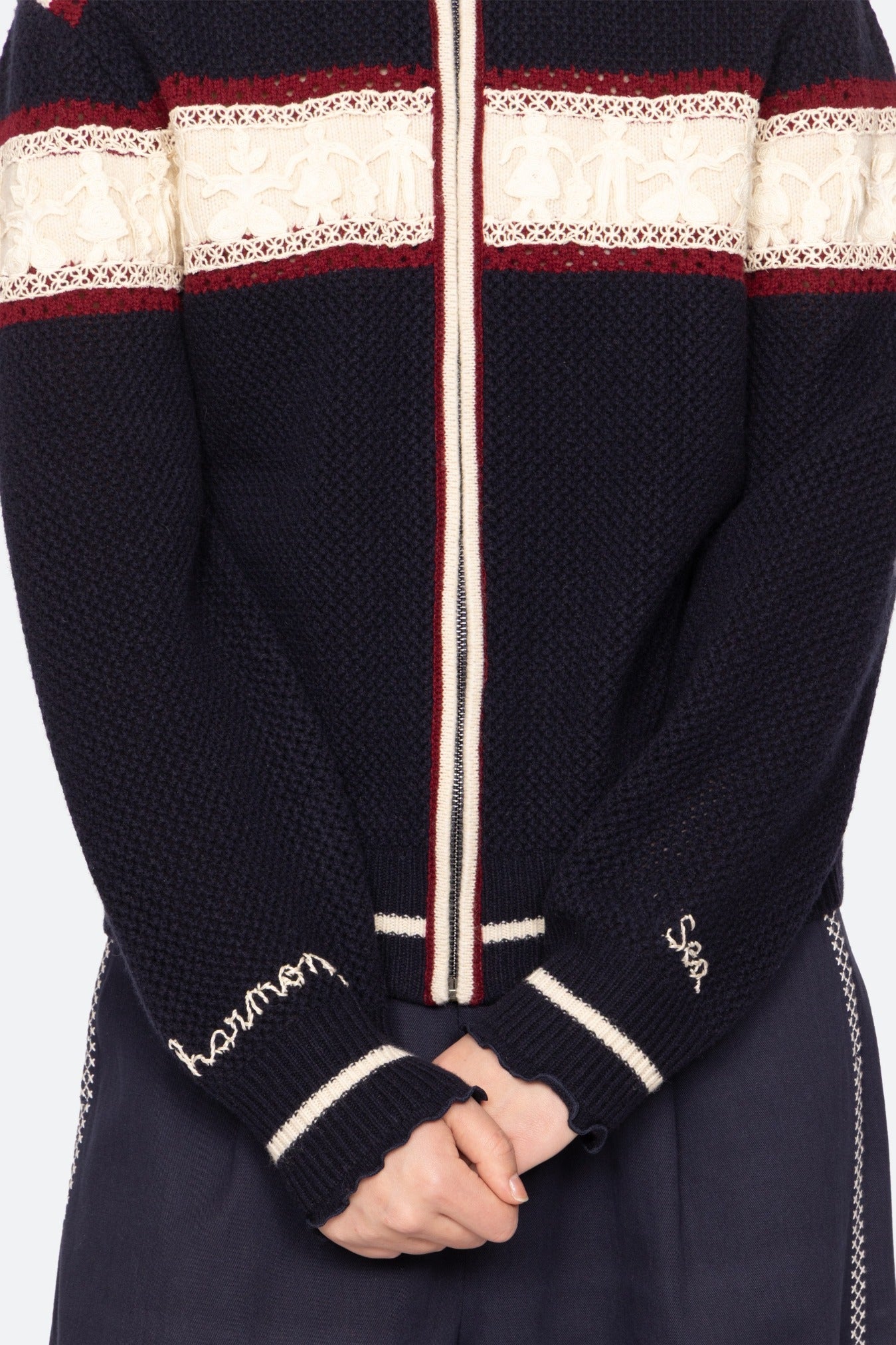 HESTER SOLID ZIP CARDIGAN (D1)