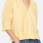 ALBERTE SOLID BUBBLE SLV BLOUSE (D1)