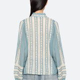 KIRSTEN PRINT L/SLV TOP (D2)