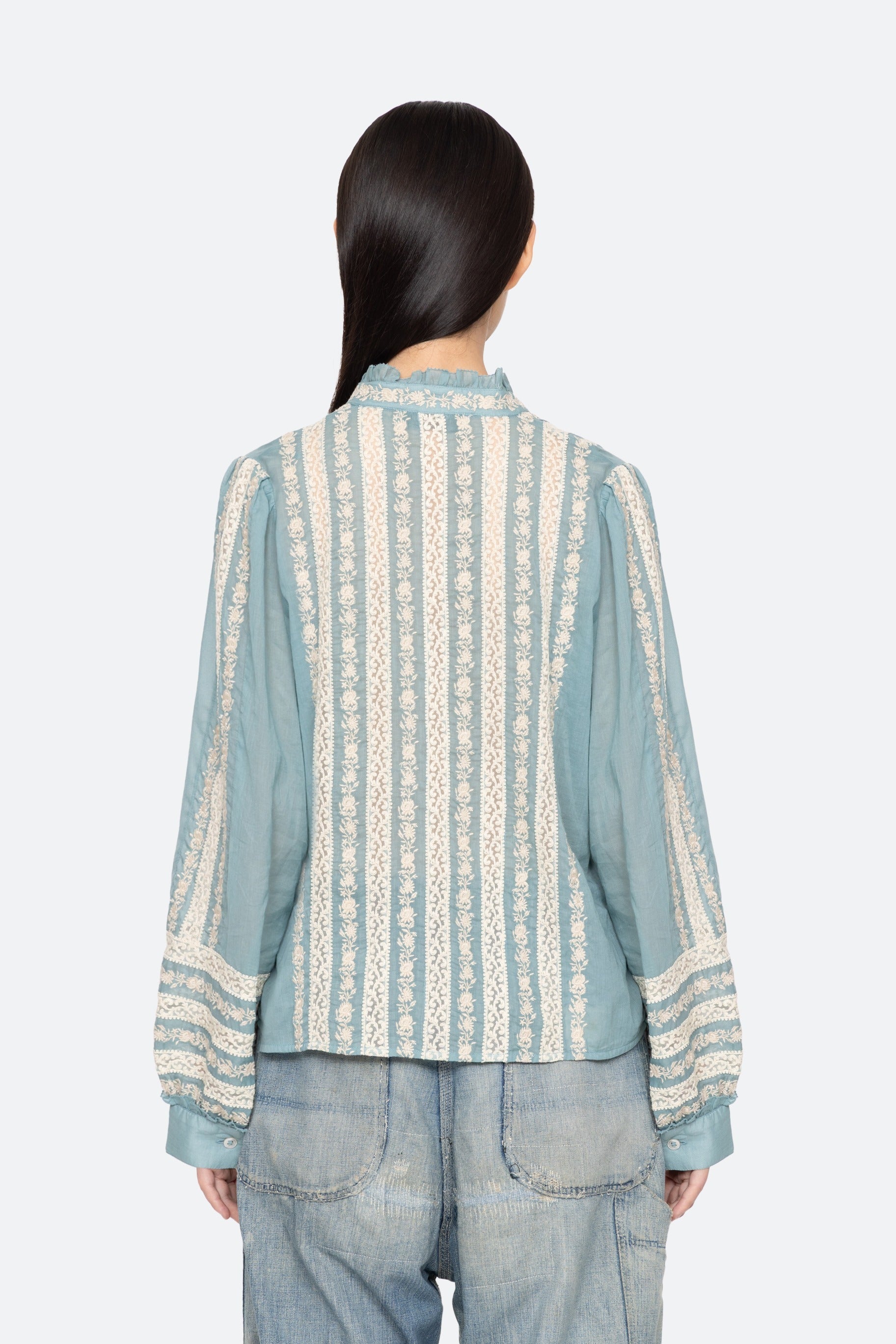 KIRSTEN PRINT L/SLV TOP (D2)