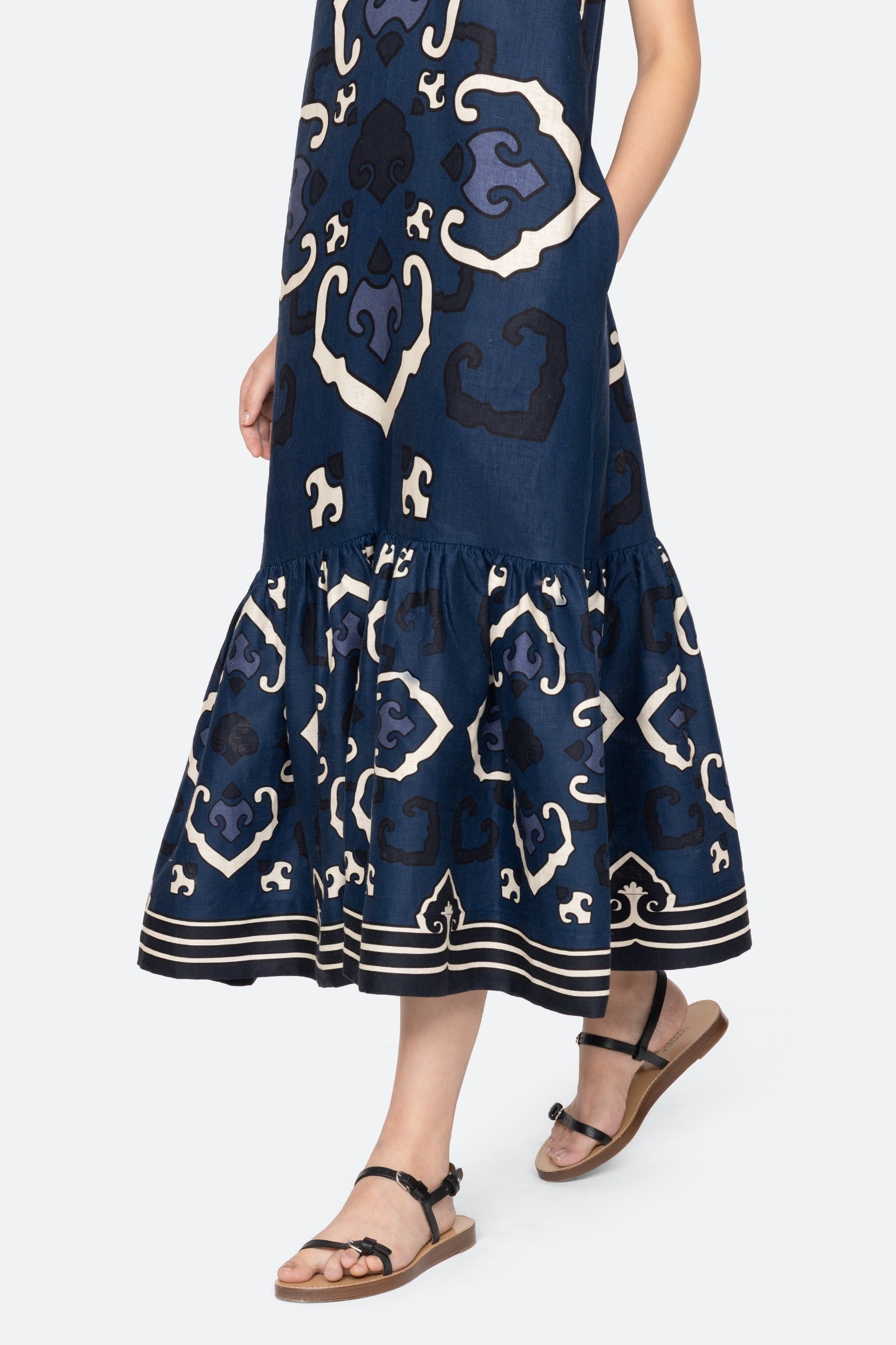 BLAISE PRINT SPAGHETTI STRAP DRESS