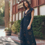 The Beaded Corridor Dress Navy