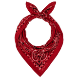 The Silk Bandana True Red