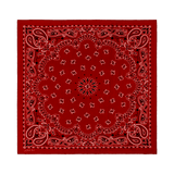 The Silk Bandana True Red