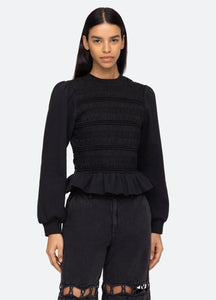 Rita Long Sleeve Top Black