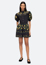 Perle Print Puff Sleeve Dress