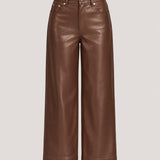 Vegan Leather Joey Pant Espresso