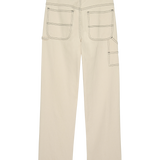 The Mill Jean Natural With Navy Stitching