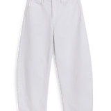 Brennan Barrel Jean White