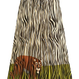 Hidden Tiger Pleated Skirt