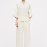 Bailee Crepe Georgette Blouse Ivory