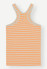 Mouse Tank Top Orange Beige Stripe