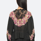 PERSEPHONE PRINT L/SLV TOP (D2)