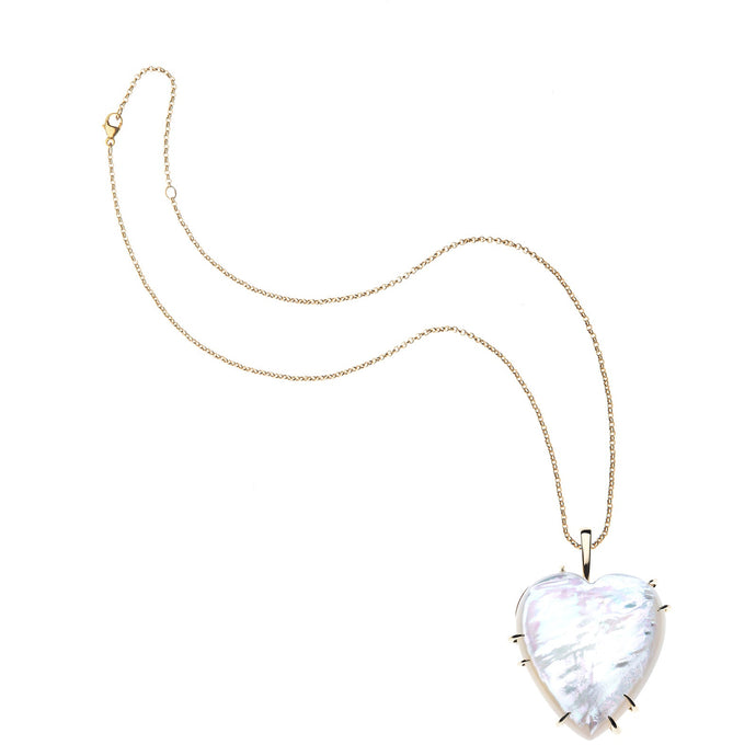 LOVE Carry Your Heart Pendant in Mother of Pearl