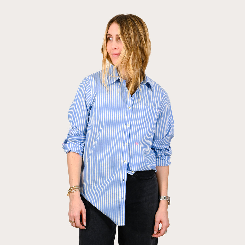 Mia Shirt Stripe Blue/White