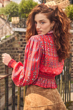 Crockett Top Essex Block Border Red