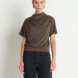 Daryl Cowlneck Tee Espresso