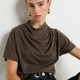 Daryl Cowlneck Tee Espresso