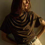 Daryl Cowlneck Tee Espresso