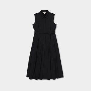 Tech Silk Maxi Dress Black
