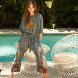 Xim Jumsuit Gray Coral Reef