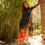 Leo Dress Ocean Floor Black