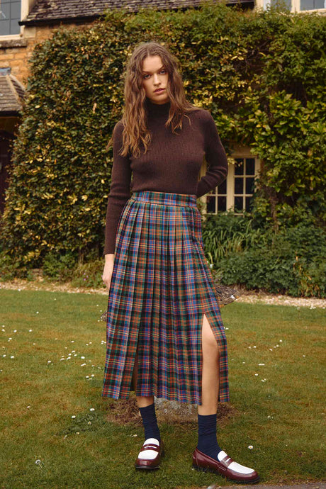 Dominic Skirt Multi Tartan