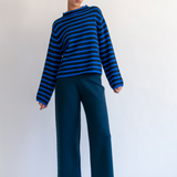 Dylan Stripe Sweater Navy/Blue