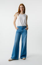 Edith Wide Leg Trouser-Romance Denim