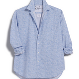 Eileen Button-Up Shirt Small Blue Daisy