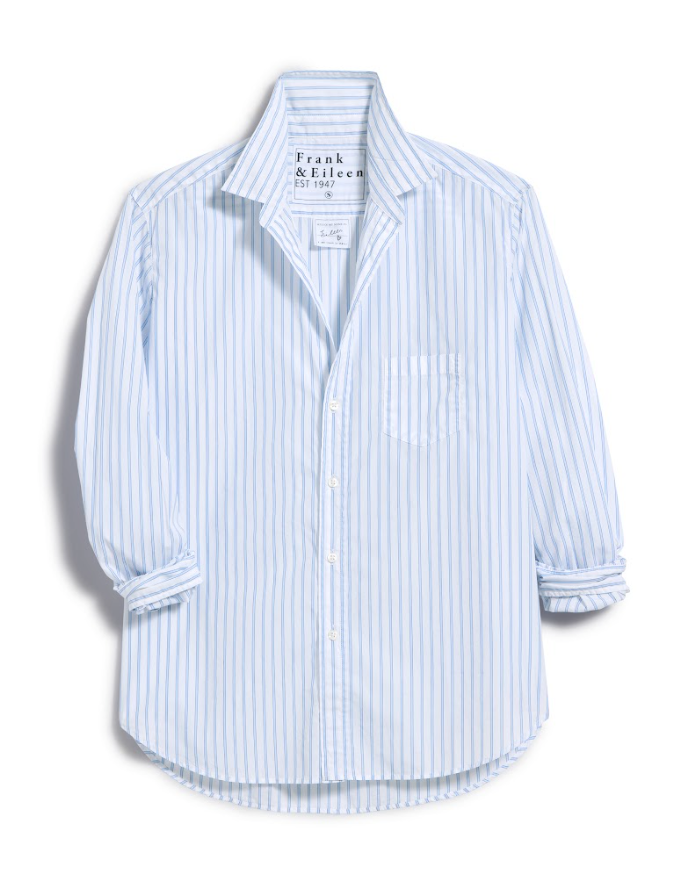 Eileen Button-Up Shirt Blue Men's Stripe