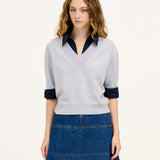 LIGHT HEATHER GRAY/MARITIME BLUE