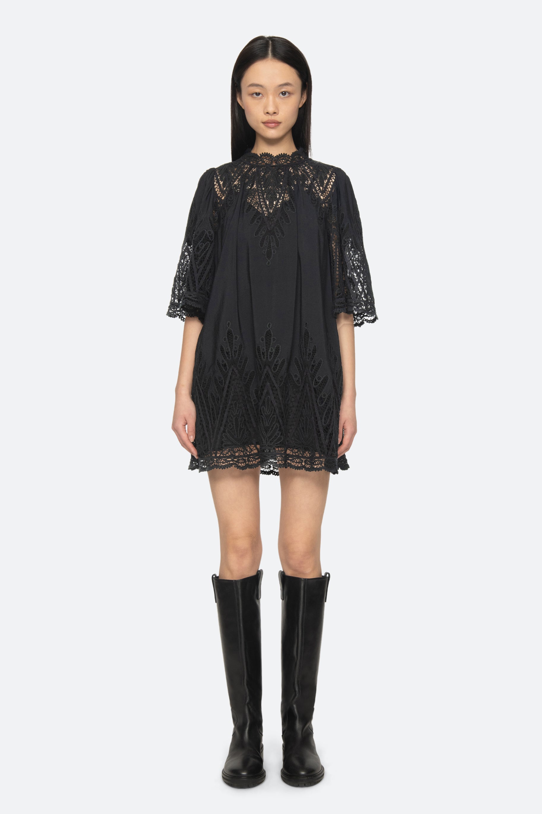 VALI EMB MINI DRESS (D2)