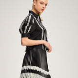 Nalea Top Black/Ivory