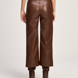 Vegan Leather Joey Pant Espresso