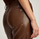 Vegan Leather Joey Pant Espresso