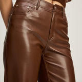 Vegan Leather Joey Pant Espresso
