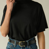Fable Turtleneck Jet Black