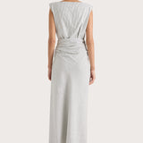 Margaux Midi Dress Navy Stripe