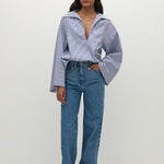 HELLE STRIPE VINTAGE NAVY