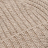 Ferro Cashmere Beanie Sand Stone