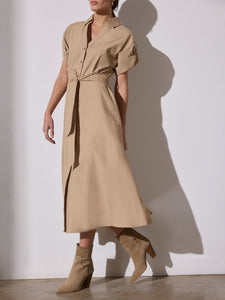 Fia Belted Dress Sahara