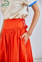 Nathalie Skirt Tangerine Tango Embroidery