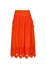 Nathalie Skirt Tangerine Tango Embroidery