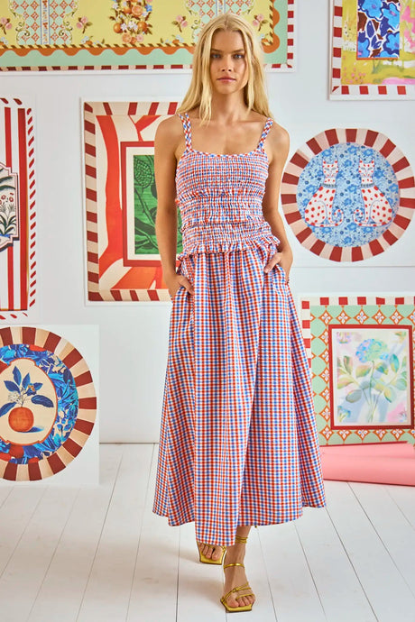 Francie Dress Lighthouse Gingham