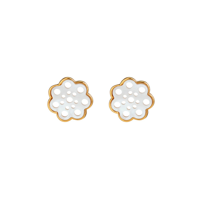 Gardenia Stud Earring