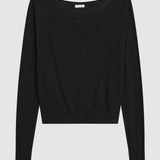 Merino Wool Ballet Cardigan Black