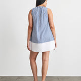 Hallie Dress Optic White/French Blue