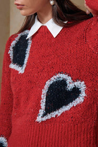Esme Sweater Scarlet Heart